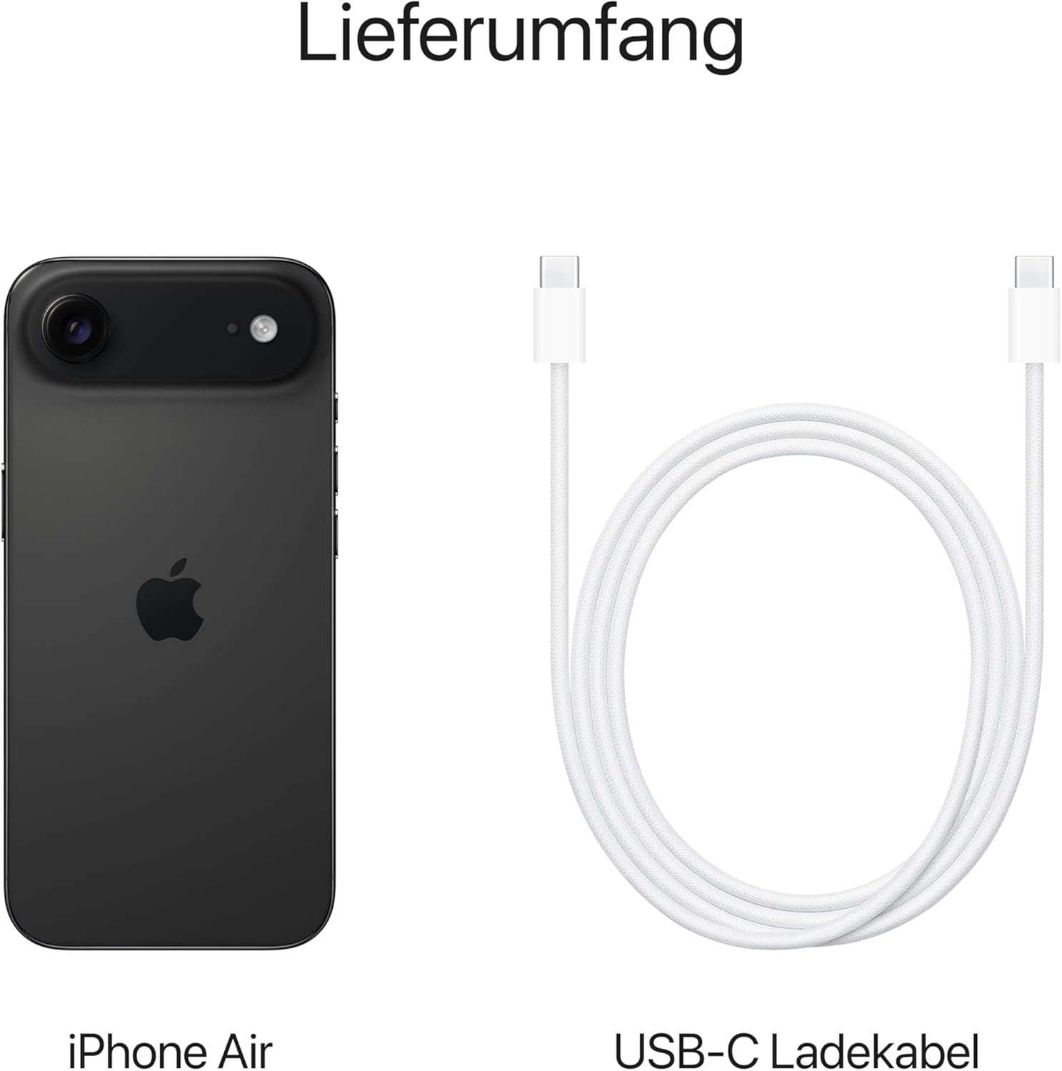 Apple iPhone Air 256 GB: Dünnstes iPhone aller Zeiten, 6,5-Zoll-Display mit ProMotion bis zu 120 Hz, starker A19 Pro-Chip, zentrale Frontkamera, Akku für den ganzen Tag, eSim; Weltraumschwarz – Bild 6
