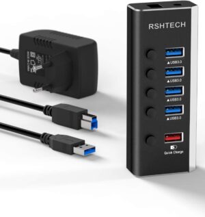 RSHTECH Aluminium USB Hub Active 3....