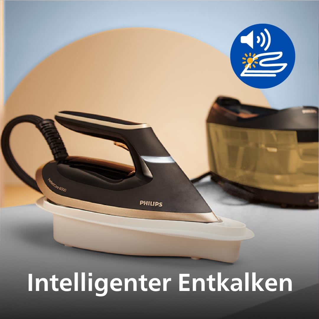 Philips Domestic Appliances PSG6064/80 Dampfbügeleisen, Gold, 600 g Dampfstoß – Bild 5