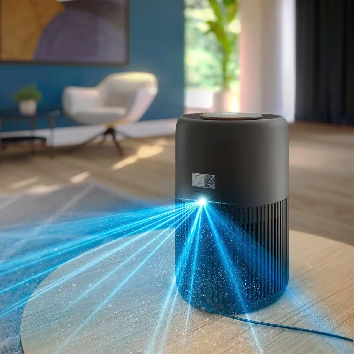 Philips Luftreiniger 900 Serie, HEPA NanoProtect + Aktivkohlefilter, CADR 250 m³/h für 65 m² Allergiker, leise, intelligent und energieeffizient (AC0951/13) – Bild 7