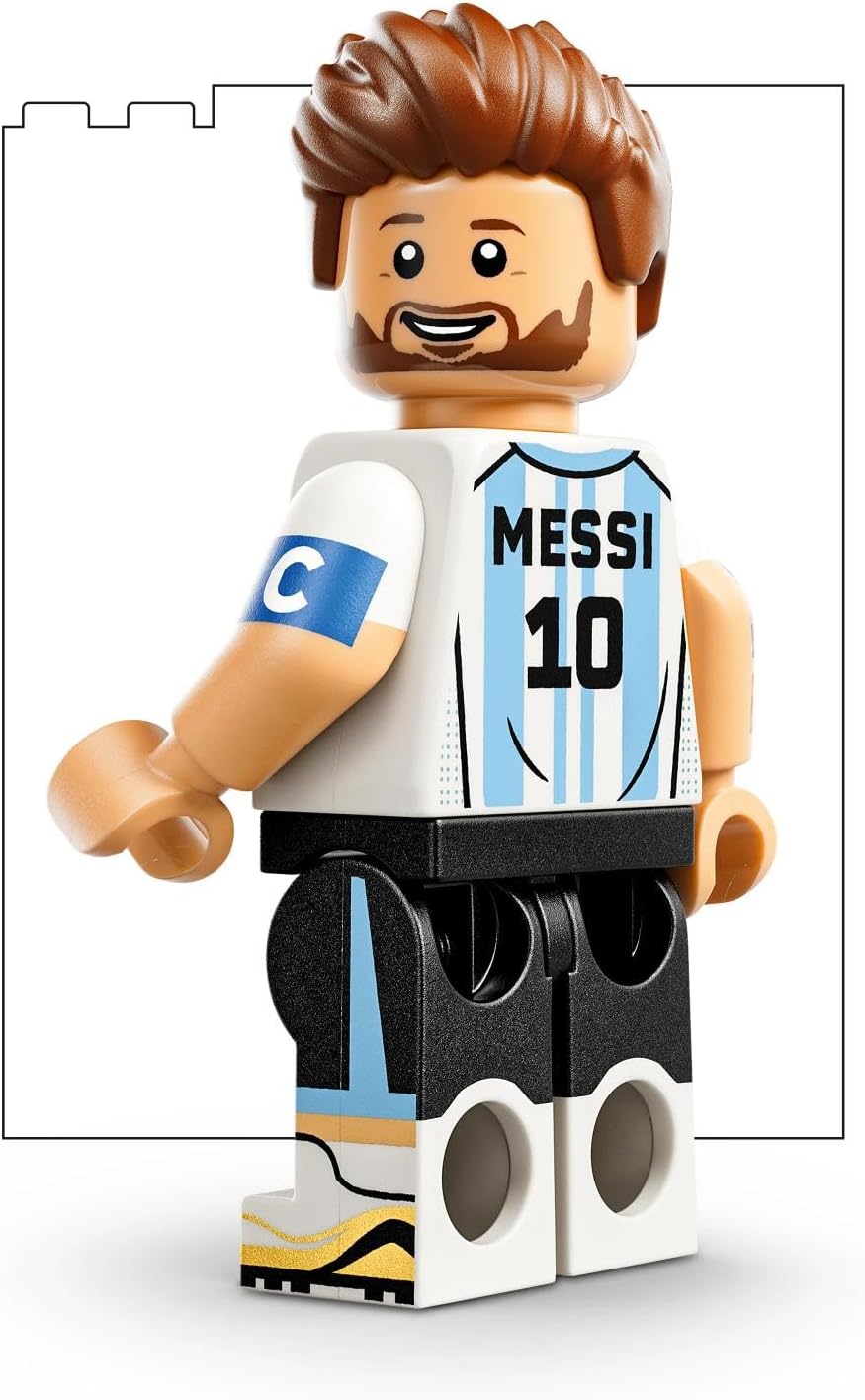 LEGO Editions Lionel Messi – Fußball-Highlights-Spielzeug – 3D-Modellbau mit Minifigur zum Sammeln – Kinderzimmerdekoration – Geschenk für Jungen, Mädchen ab 10 Jahren und erwachsene Sportfans – 43011 – Bild 6