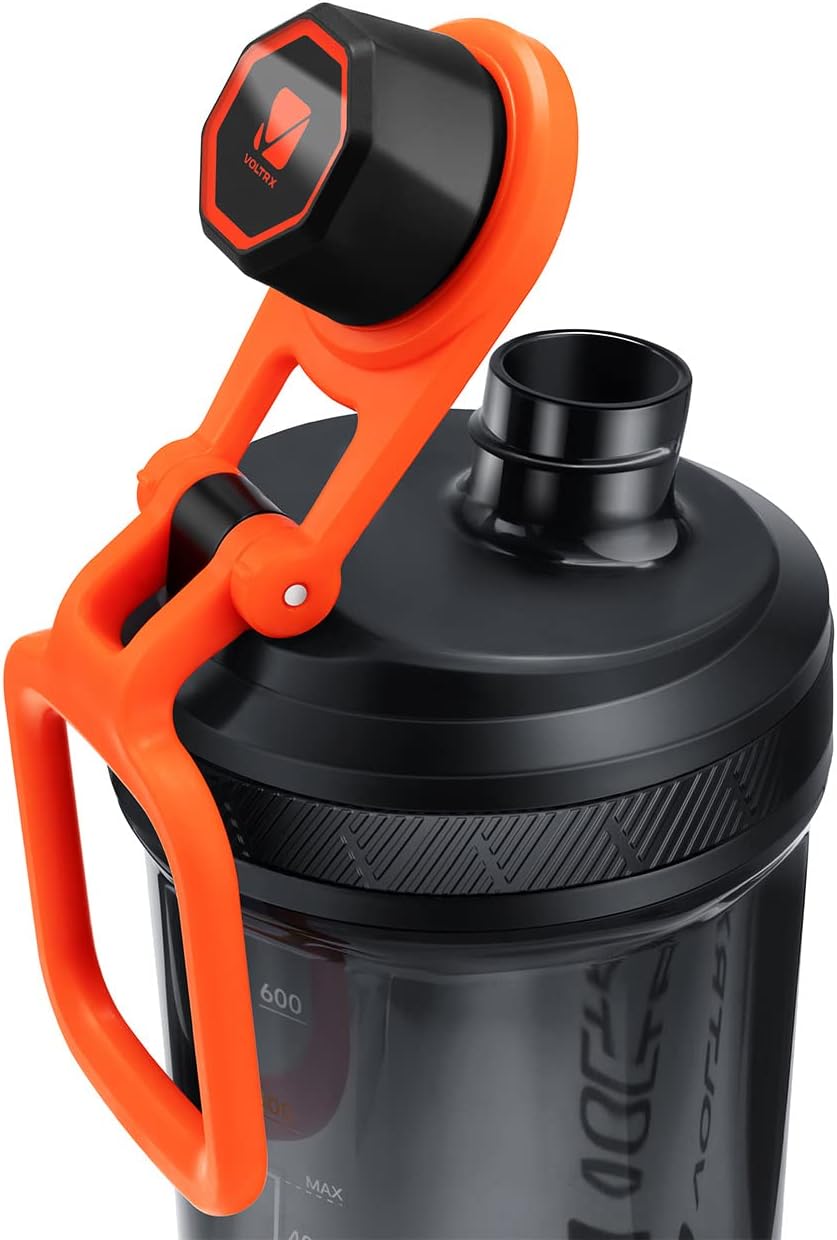 VOLTRX Shaker-Flasche, wiederaufladbarer Gallium-USB-C-Elektromixer, Shaker-Becher für Protein-Shakes und Mahlzeitenersatz-Shakes, BPA-frei, mit Tritan, 680 ml – Bild 7