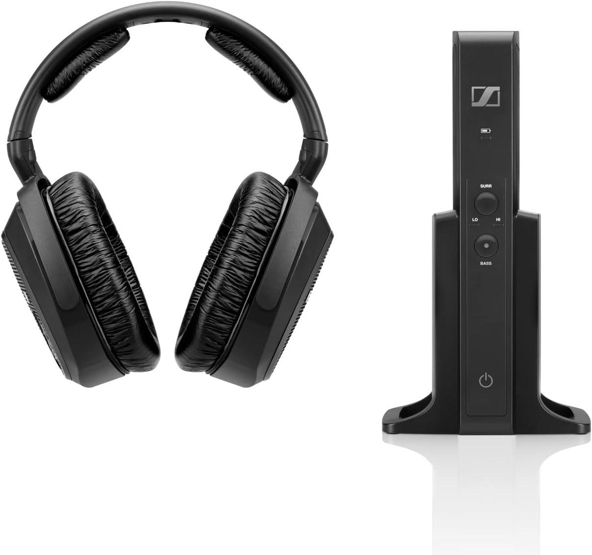 Sennheiser RS 175 Digitaler kabelloser Over-Ear-Kopfhörer – Bassverstärkung und Surround-Sound für Heim- und TV-Entertainment-Systeme, Schwarz – Bild 3
