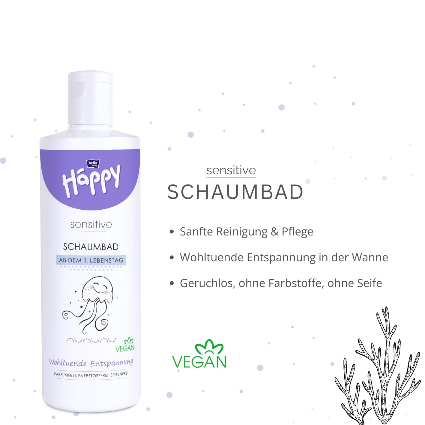 bella Baby Happy Sensitive Babypflege Rundum-Sorglos-Set, 4-teiliges Babypflegeset für Neugeborene, Erstausstattung, Babypflege Geschenkset, Babykosmetik – Bild 6