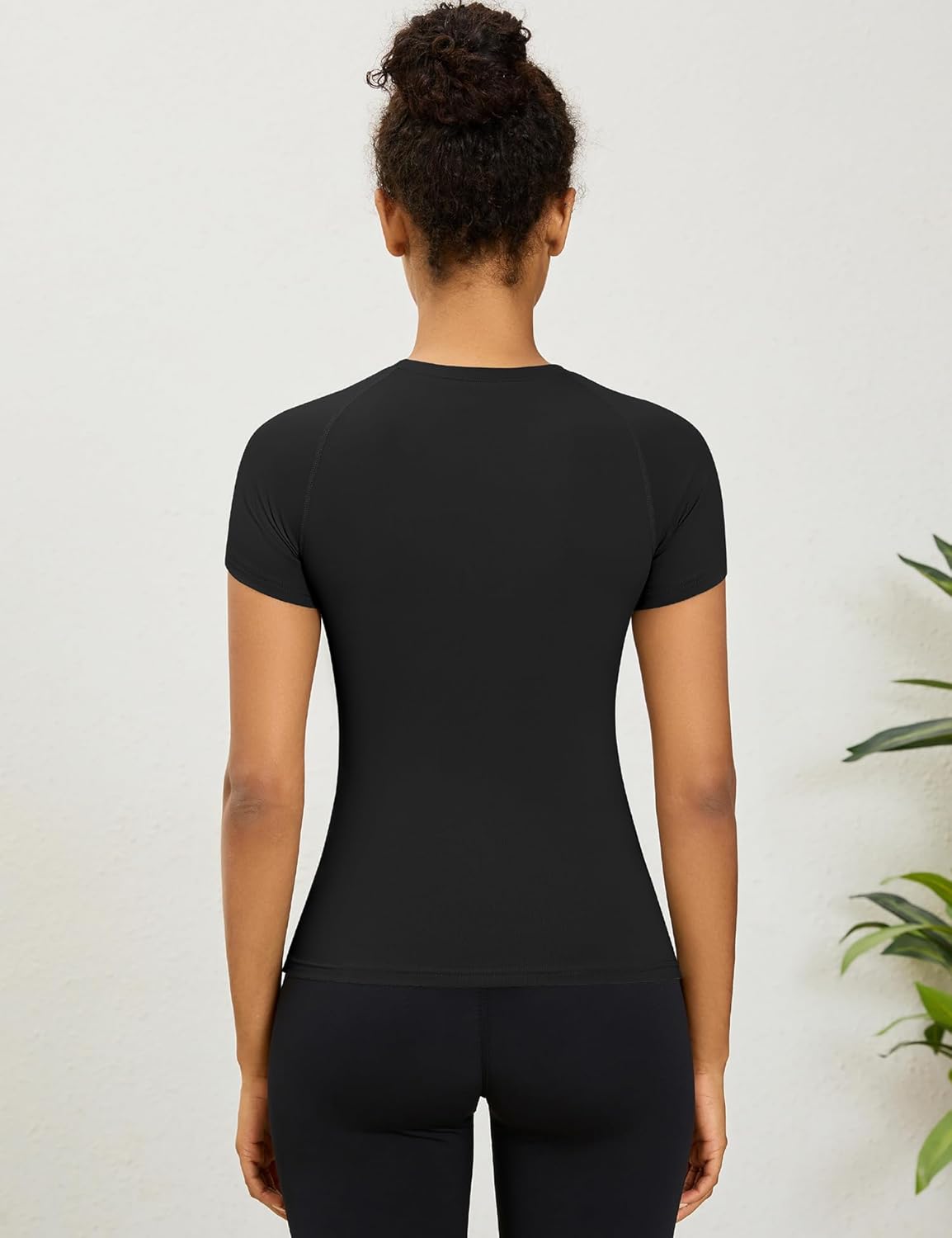 Rapbin T-Shirt Damen Sport Top Gym Top Yoga Rundhals Leichtes Atmungsaktives Sportshirt Workout Laufen Funktionsshirt Sommer Fitness Laufshirt – Bild 4