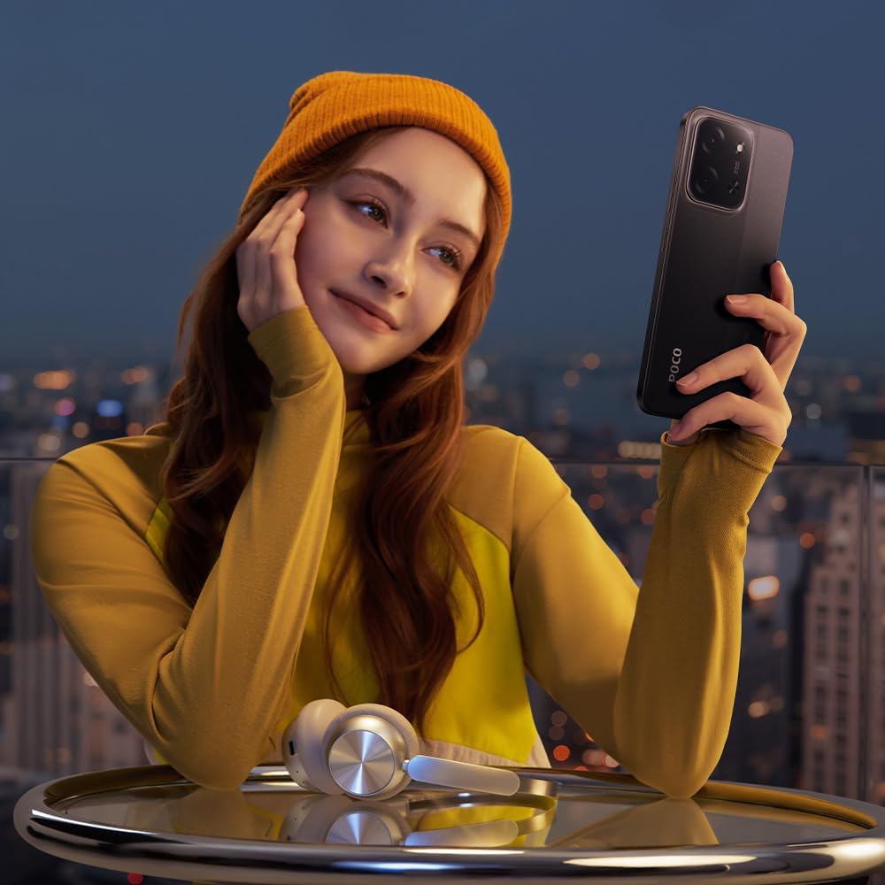 XIAOMI Poco C85, Smartphone 6+128 GB, Handy mit Android, 6,9 Zoll 120 Hz Display 7,99 mm Design, MediaTek Helio G81-Ultra Octa-Core, 50 MP AI Dual Kamera, 6000 mAh, Schwarz – Bild 3