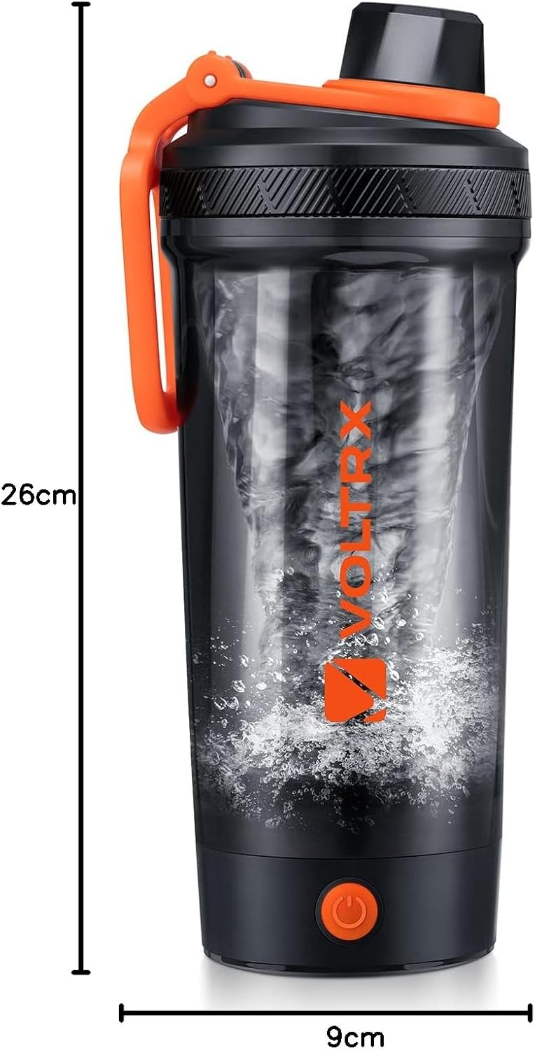 VOLTRX Shaker-Flasche, wiederaufladbarer Gallium-USB-C-Elektromixer, Shaker-Becher für Protein-Shakes und Mahlzeitenersatz-Shakes, BPA-frei, mit Tritan, 680 ml – Bild 9