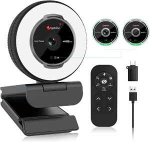 Angetube 60FPS 1080P Webcam mit Rin...