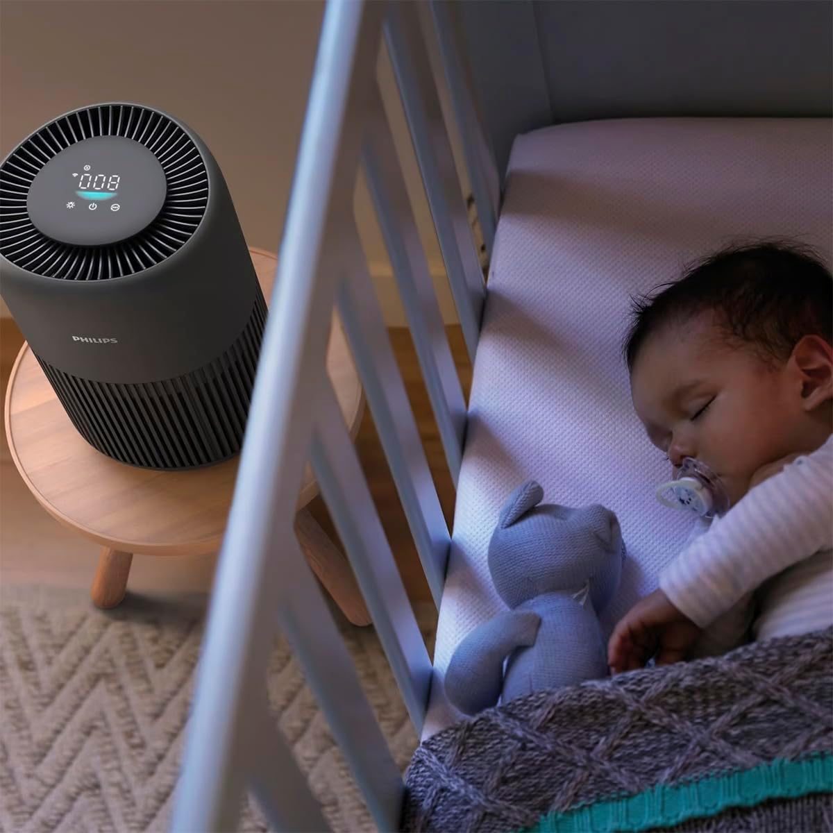 Philips Luftreiniger 900 Serie, HEPA NanoProtect + Aktivkohlefilter, CADR 250 m³/h für 65 m² Allergiker, leise, intelligent und energieeffizient (AC0951/13) – Bild 6