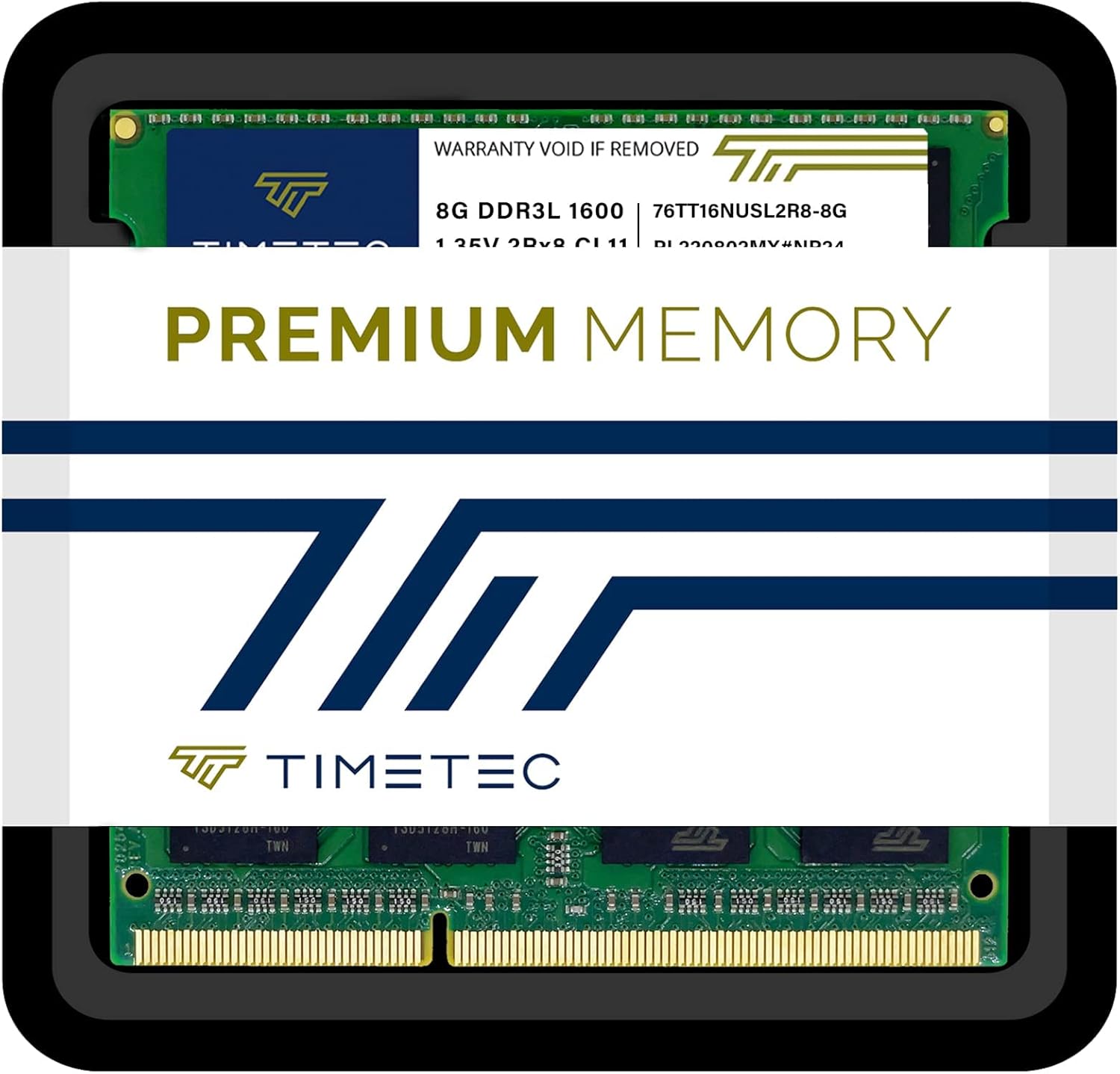 Timetec Hynix IC 4 GB DDR3L 1600 MHz PC3-12800 ungepuffert Non-ECC 1,35 V CL11 2Rx8 Dual Rank 204 Pin SODIMM Laptop Notebook Computer Speicher RAM Modul Upgrade (16 GB Kit (2 x 8 GB)) – Bild 6