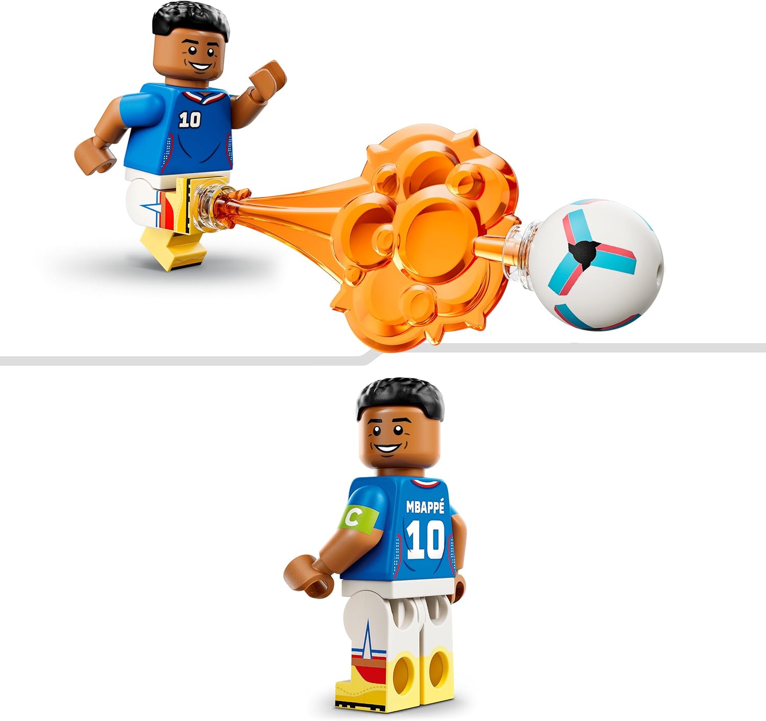 LEGO Editions Kylian Mbappé – Fußball-Highlights-Spielzeug – 3D-Modellbau mit Minifigur zum Sammeln – Kinderzimmerdekoration – Geschenk für Jungen, Mädchen ab 10 Jahren und erwachsene Sportfans – 43013 – Bild 5