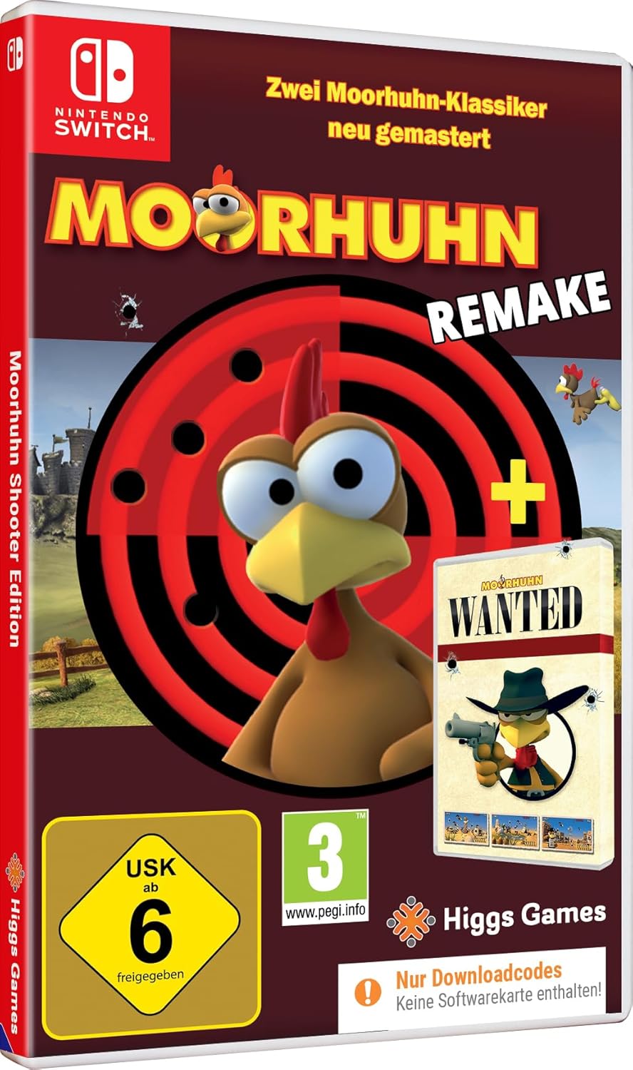MOORHUHN Shooter Edition – 2 Moorhuhn-Spiele in einem Paket – Nintendo Switch