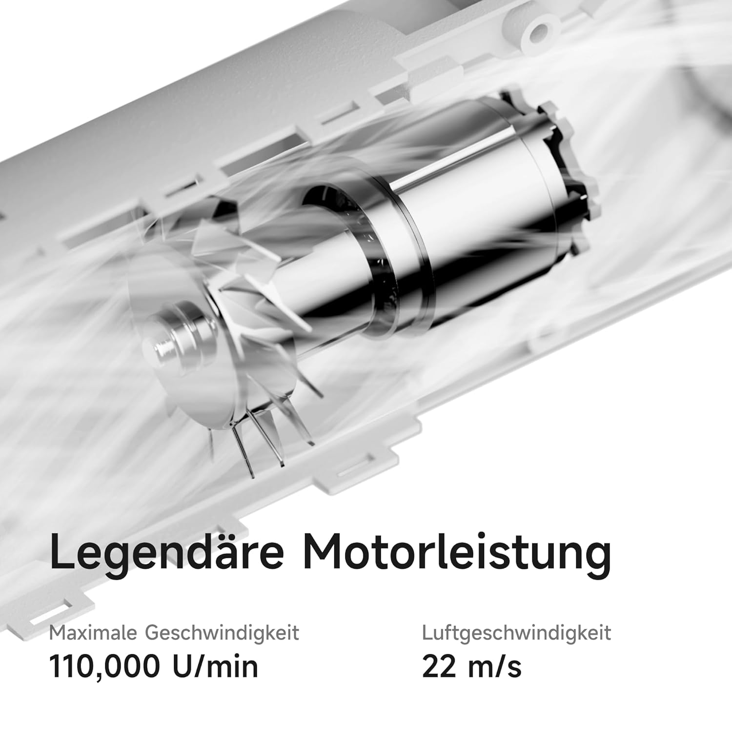 Laifen Neo Spezial-Haartrockner mit nachfüllbarer Ölinfusion, 110.000 U/min für 3 Minuten schnelles Trocknen, 200 Millionen Ionen-Haartrockner, 58 °C Pflegemodus, inklusive magnetischer Pflegedüse & Glättungsdüse – Bild 7