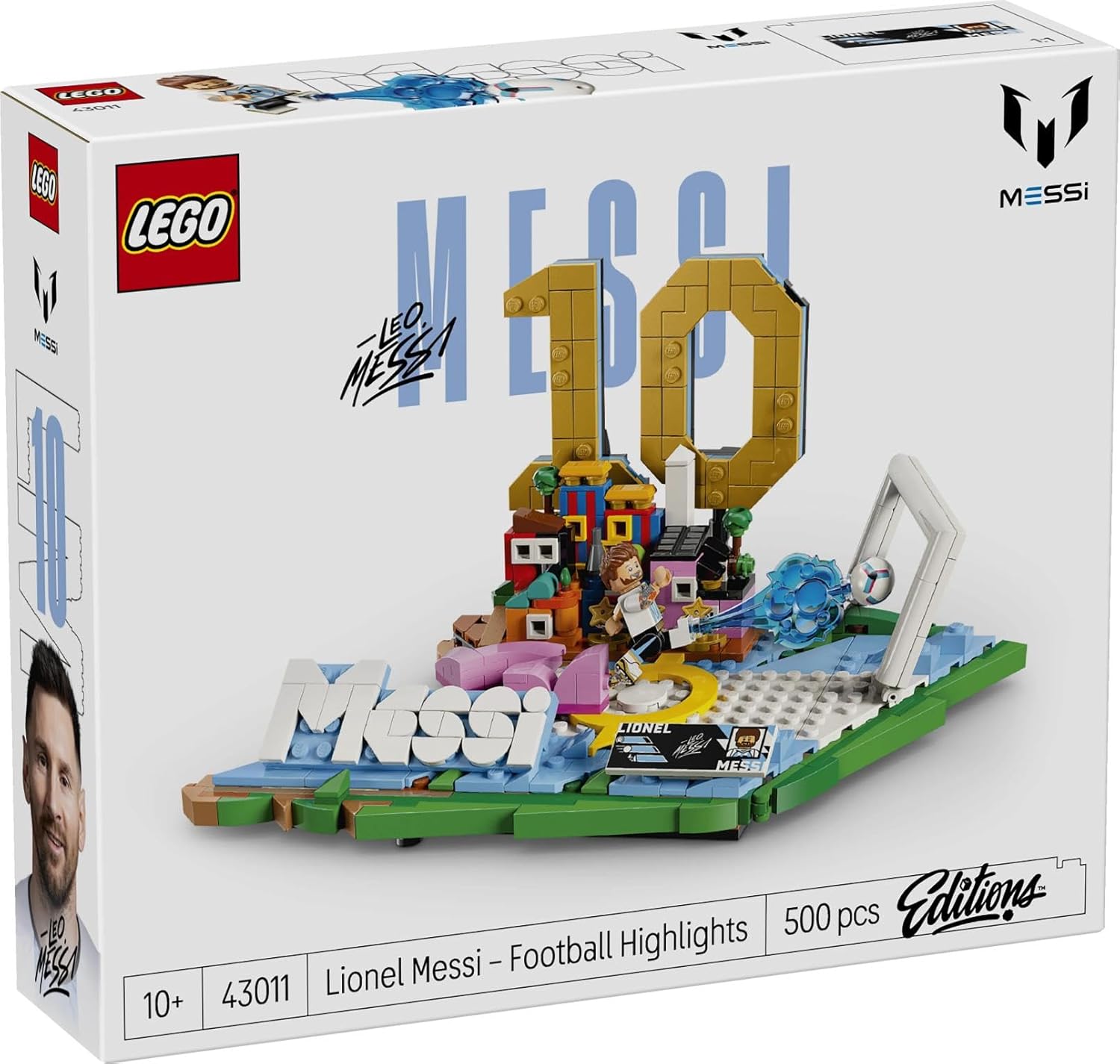 LEGO Editions Lionel Messi – Fußball-Highlights-Spielzeug – 3D-Modellbau mit Minifigur zum Sammeln – Kinderzimmerdekoration – Geschenk für Jungen, Mädchen ab 10 Jahren und erwachsene Sportfans – 43011 – Bild 10