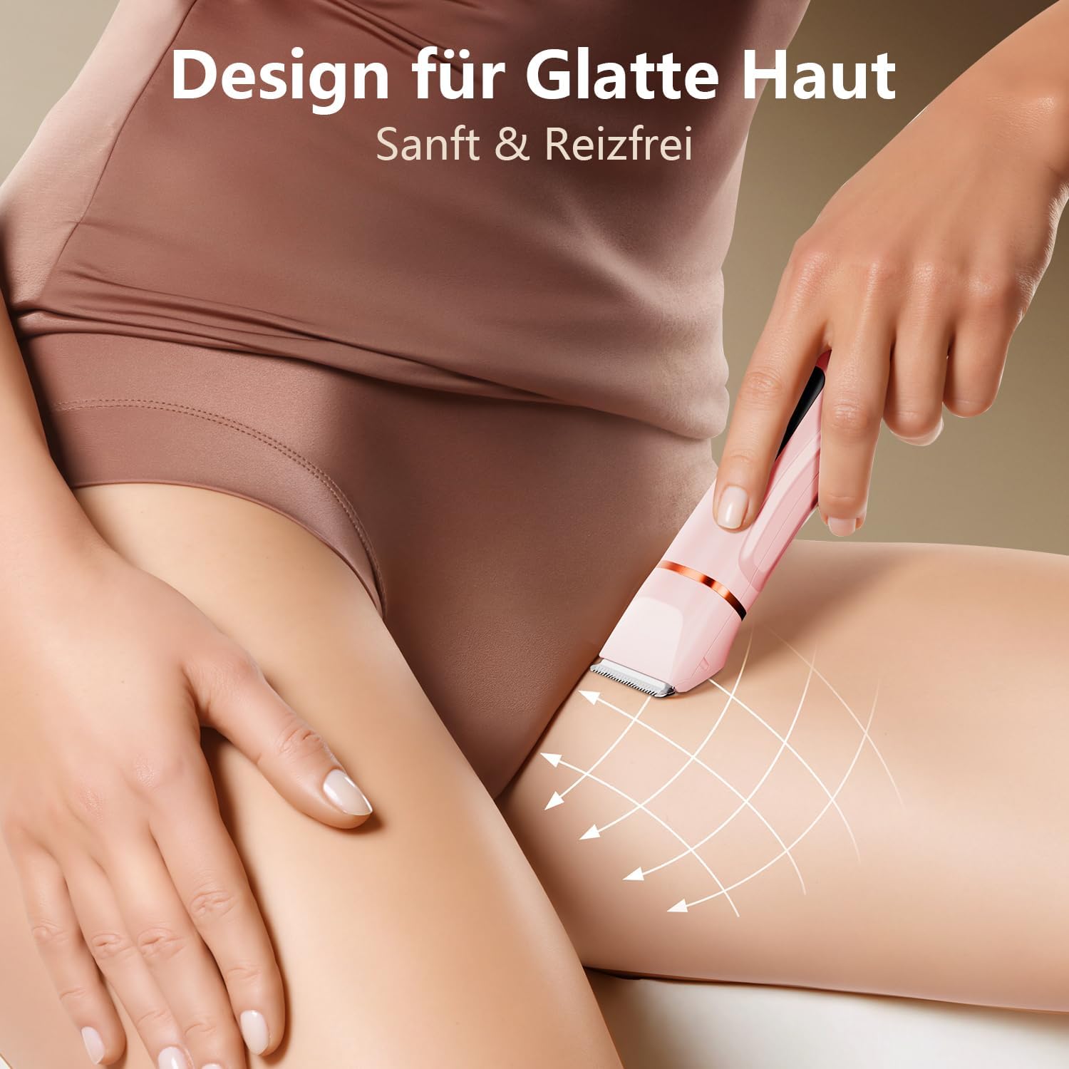 Intimrasierer für Damen, Rasierer für den Intimbereich sanft, 2-in-1 elektrischer Damenrasierer, Bikini-Trimmer für Körper- und Gesichtshaare, Bräutigam, wasserdicht, Damenrasierer, Präzisionstrimmer – Bild 6