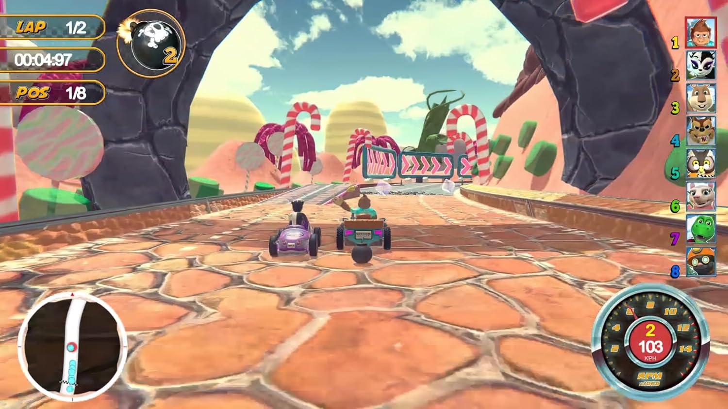 ANIMAL KART RACER 2 - Familien Rennspiel für PS4 – Bild 3