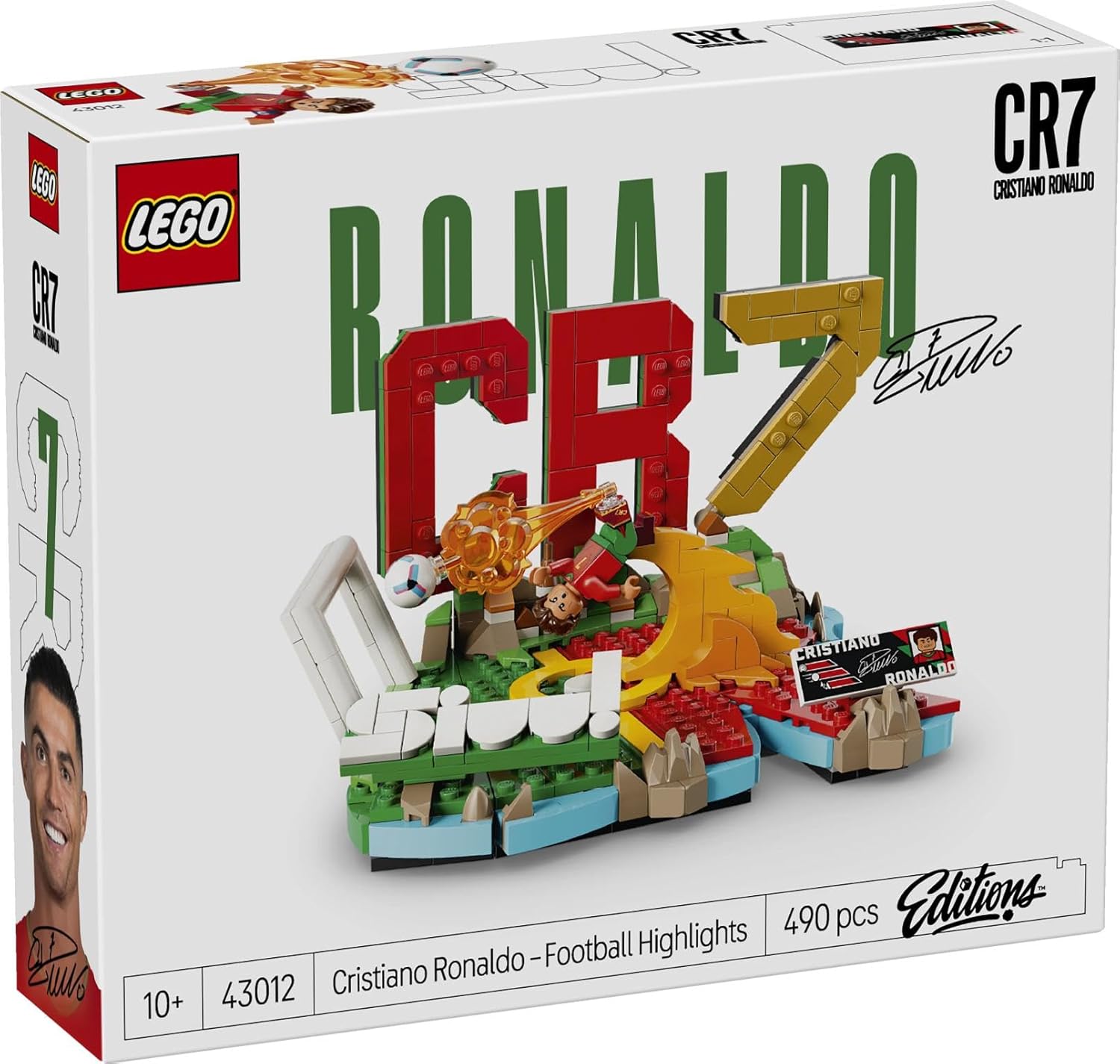 LEGO Editions Cristiano Ronaldo – Fußball-Highlights-Spielzeug – 3D-Modellbau mit Minifigur zum Sammeln – Kinderzimmerdekoration – Geschenk für Jungen, Mädchen ab 10 Jahren und erwachsene Sportfans – Bild 10