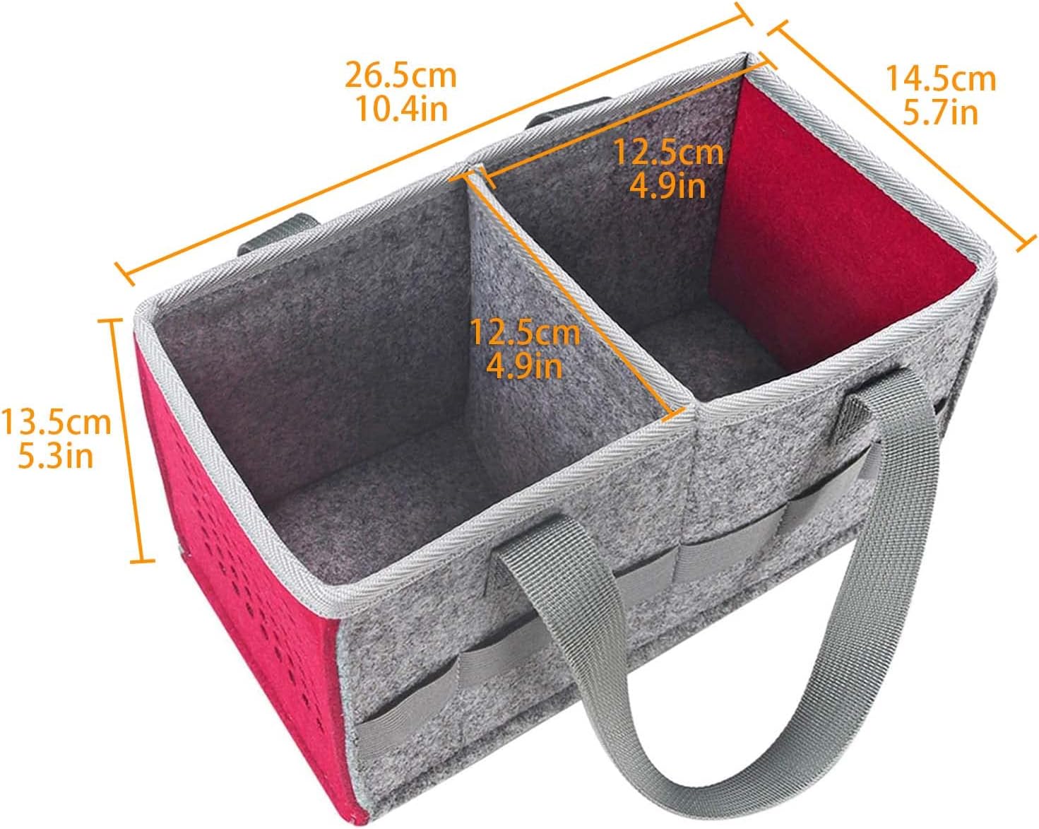 Tragetasche für Toniebox Starterset und Zubehör, Filz Organizer Tasche für Tonies Figur und Reise mit Tragegriff für Toniebox & Zubehör (Rosa) – Bild 2