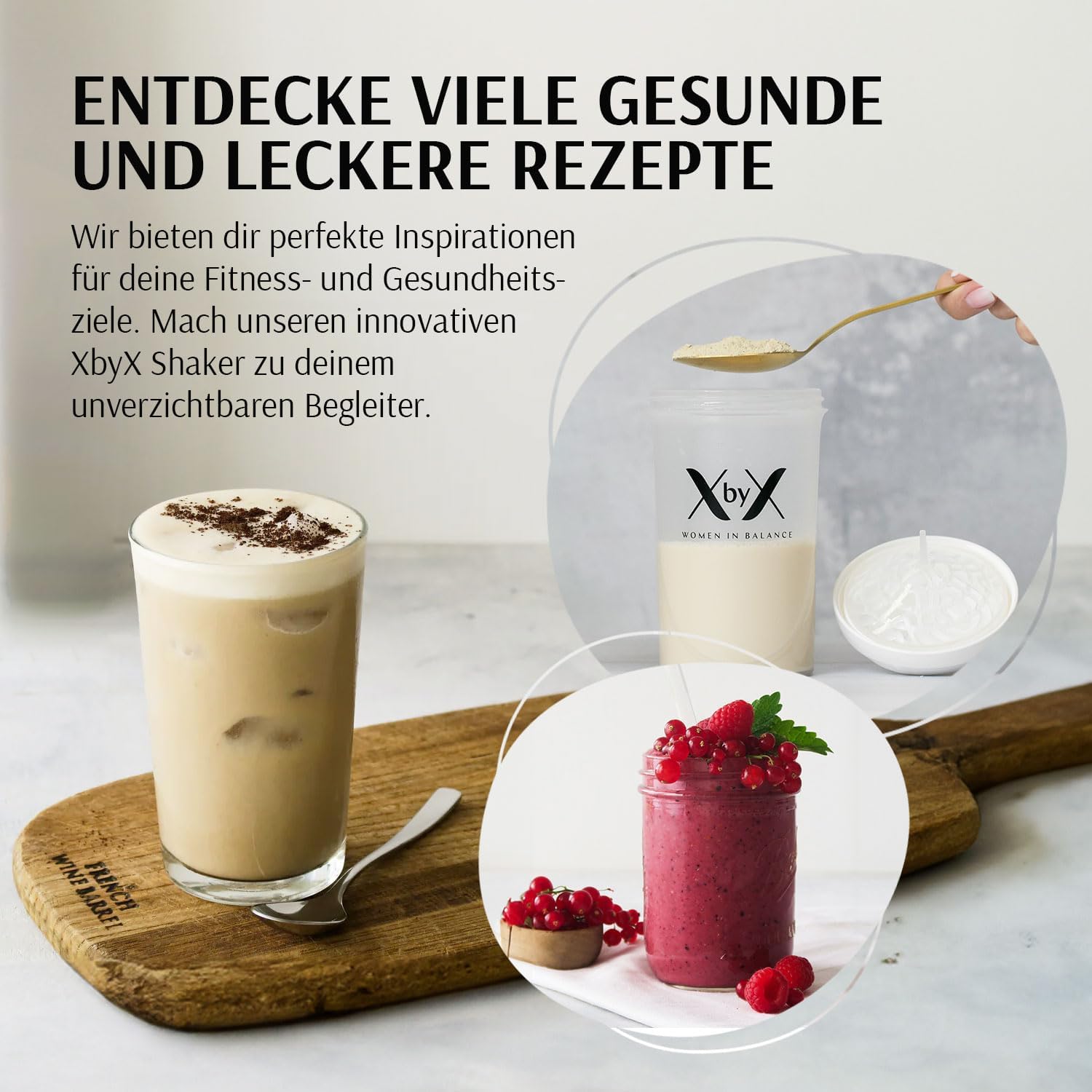 XbyX Shaker 600 ml | Proteinshaker mit Sieb und Messskala | BPA-frei | Auslaufsicherer Schraubverschluss | Spülmaschinenfest für einfache Reinigung | Keine Weichmacher | Solides Gehäuse – Bild 4