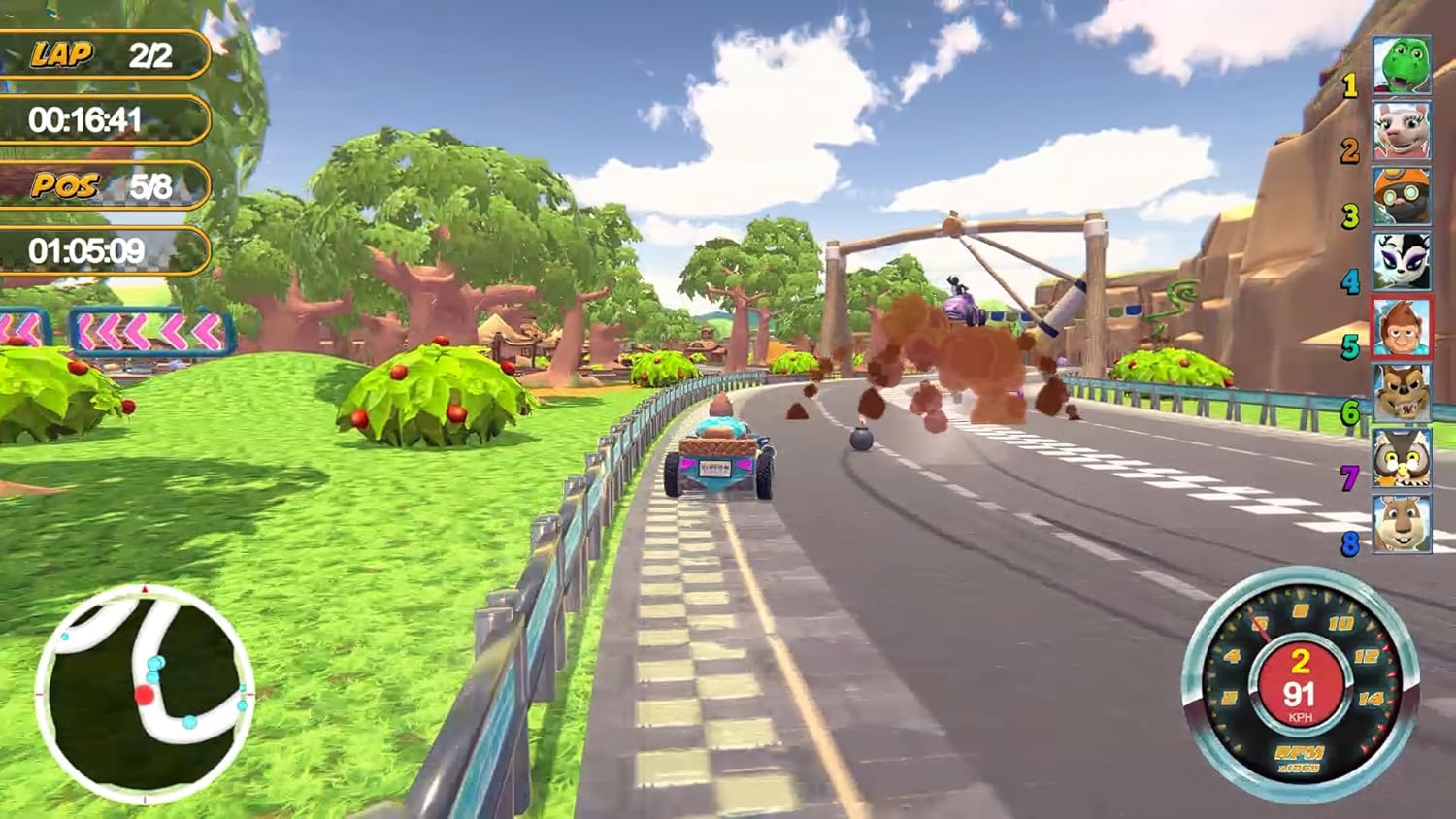 ANIMAL KART RACER 2 - Familien Rennspiel für PS4 – Bild 2