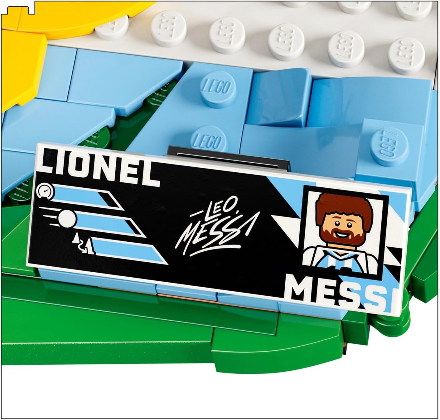 LEGO Editions Lionel Messi – Fußball-Highlights-Spielzeug – 3D-Modellbau mit Minifigur zum Sammeln – Kinderzimmerdekoration – Geschenk für Jungen, Mädchen ab 10 Jahren und erwachsene Sportfans – 43011 – Bild 5