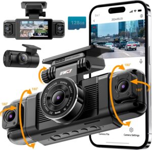 IIWEY N5 Dashcam 4-Kanal 360°-Kame...