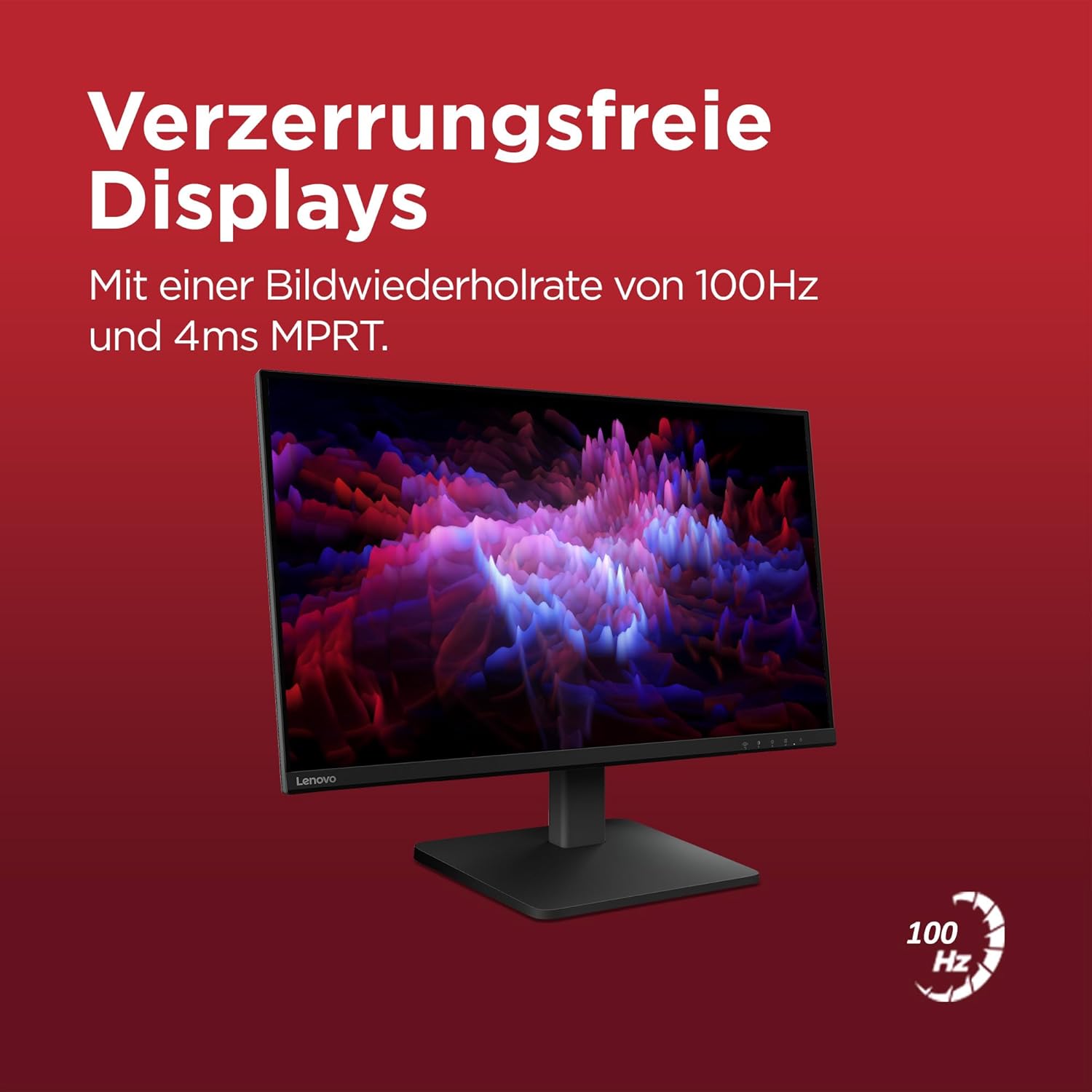 Lenovo L27qe | 27-Zoll-QHD-WLED-Monitor | 2560 x 1440 | 16:9 | 100 Hz | 4 ms Reaktionszeit | IPS-Panel | HDMI | DisplayPort | TÜV Augenschutz | Blendfrei | Rabenschwarz | 4,5 kg – Bild 5