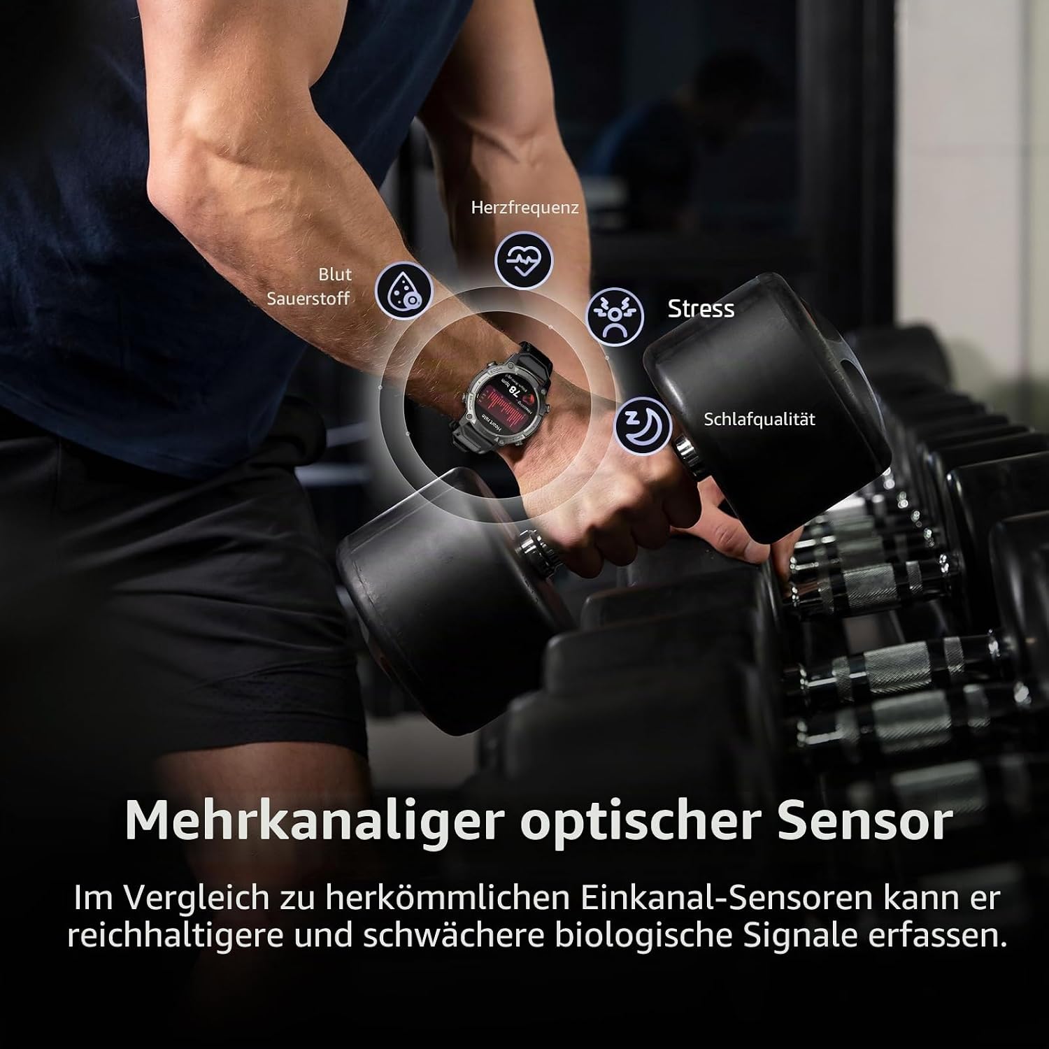SOUYIE Herren-Smartwatch mit GPS, Offline-Karten und 6 Satelliten-Navi, 5ATM wasserdicht, 21-Tage-Akku, KI-Sprachassistent, 178 Sportmodi, Fitness-Tracker mit Herzfrequenzmesser und Schlafmonitor für Android iOS – Bild 4