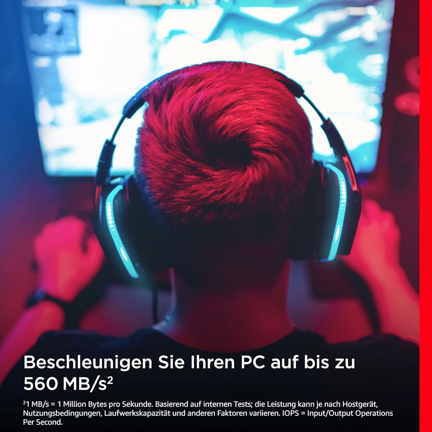 SanDisk Ultra 3D SSD interne Festplatte, 500 GB, 2,5 Zoll, stoßfest, 3D NAND Technologie, N-Cache 2.0 Technologie, 560 MB/s Übertragungsraten, schwarz – Bild 2
