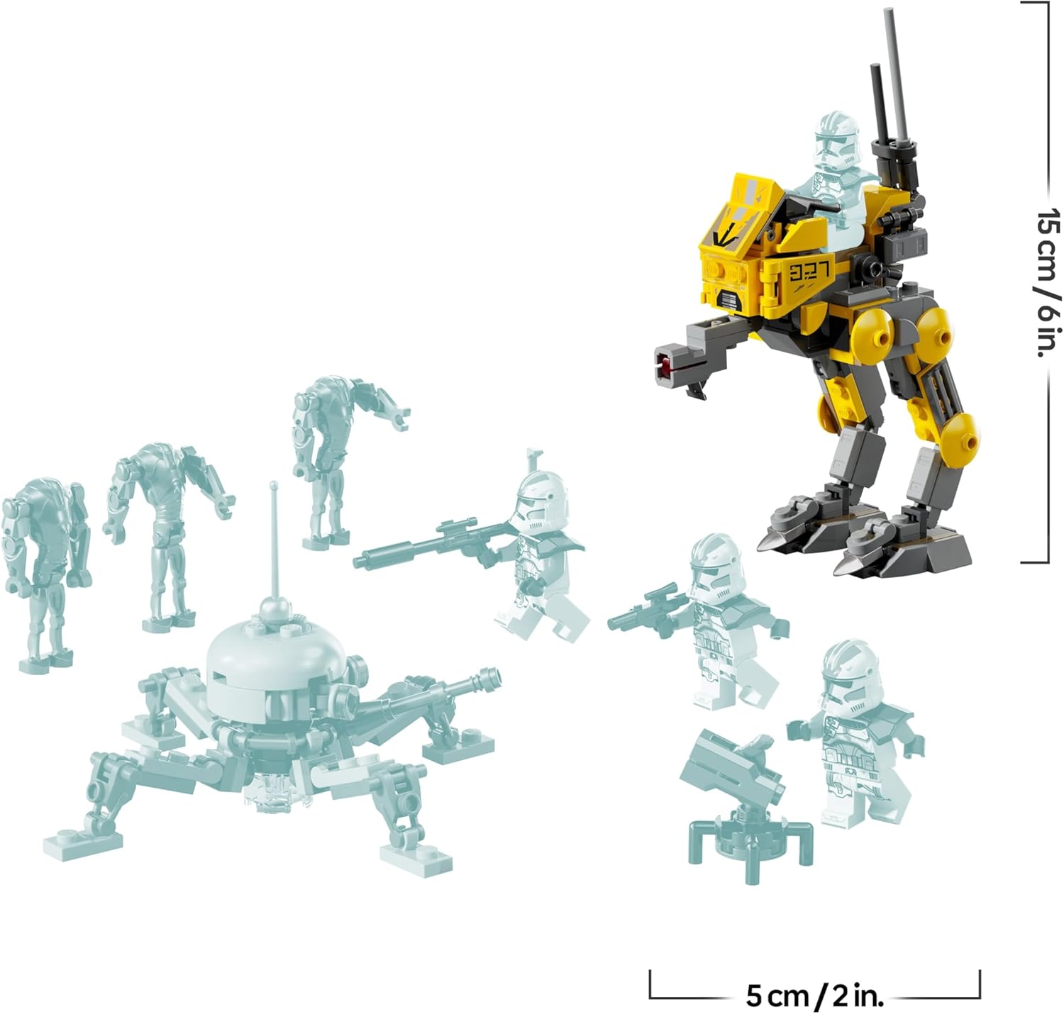 LEGO Star Wars Clone Soldiers of the 327th Star Corps Battle Pack – Spielzeug für Kinder ab 7 Jahren – Minifiguren zum Bauen und Sammeln – Kreatives Geschenk für Jungen und Mädchen – 75431 – Bild 8