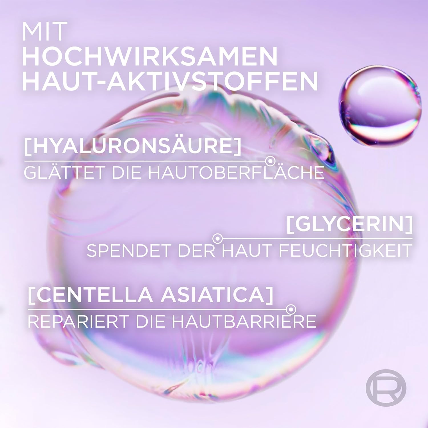 L'Oréal Paris Glass Skin Hydrogel Mask, für pralle und strahlende Haut, feuchtigkeitsspendend und glättend, mit Hyaluronsäure, Glycerin und Centella Asiatica, Revitalift Filler, Einzelmaske, 25 g – Bild 4