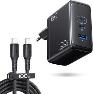 INIU USB C Ladegerät, 100W 3-Port ...