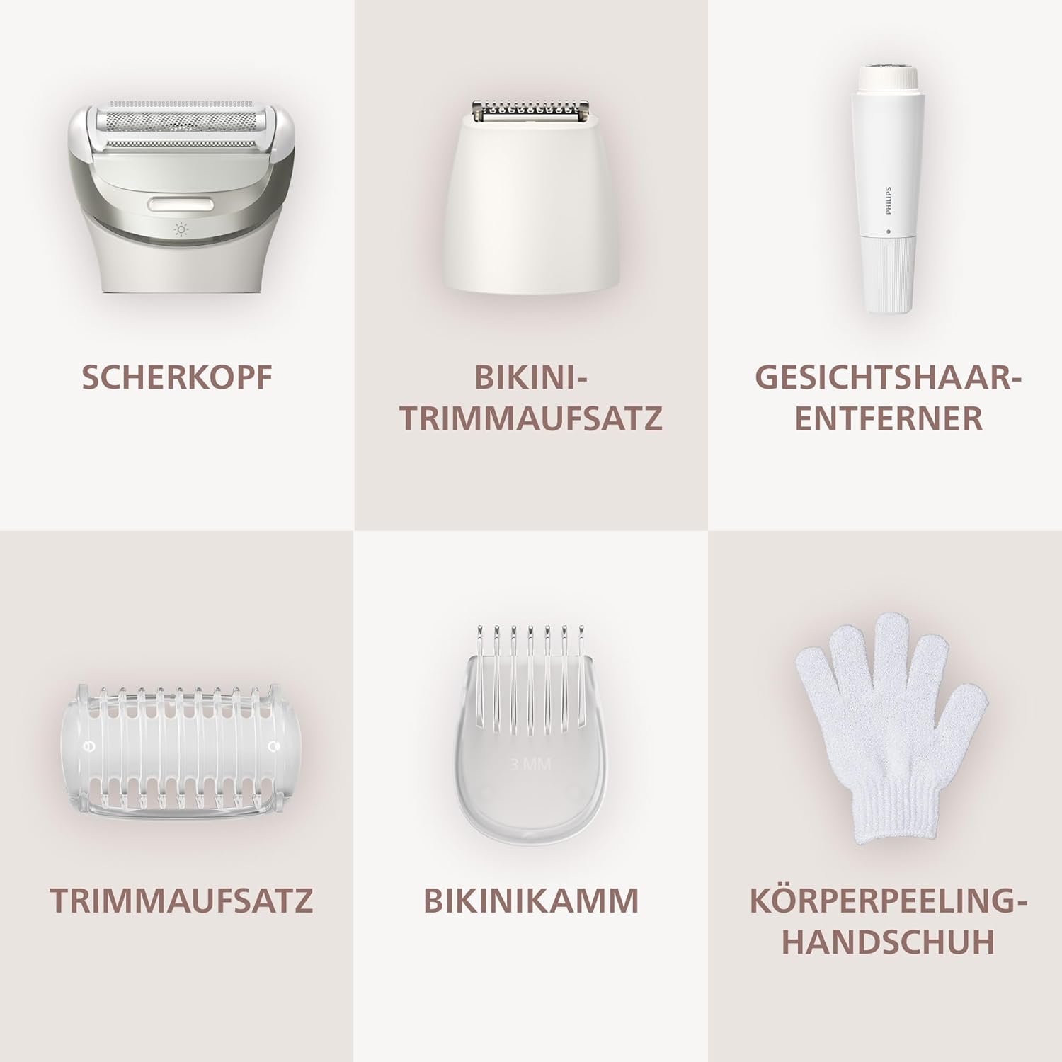 Philips Lady Shaver Series 8000 Akku-Elektrorasierer, Nass- und Trockenrasierer, 3 Klingen, flexibler Scherkopf, LED-Licht, Gesichts-/Beine-/Körper-/Bikini-Bereich, 100 Minuten Laufzeit, Modell BRL159/00 – Bild 10