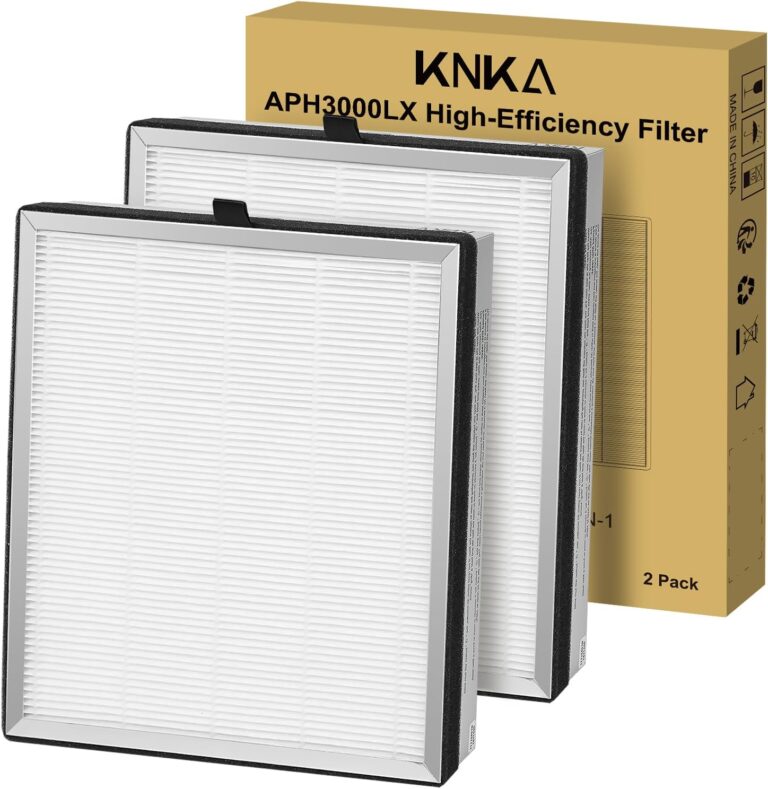 KNKA Ersatzfilter für APH3000 Luftreiniger, 2er-Pack – HEPA-Leistung (Schlafmodus) und Aktivkohle, entfernt 99,97 % Staub/Pollen/Gerüche, langlebig