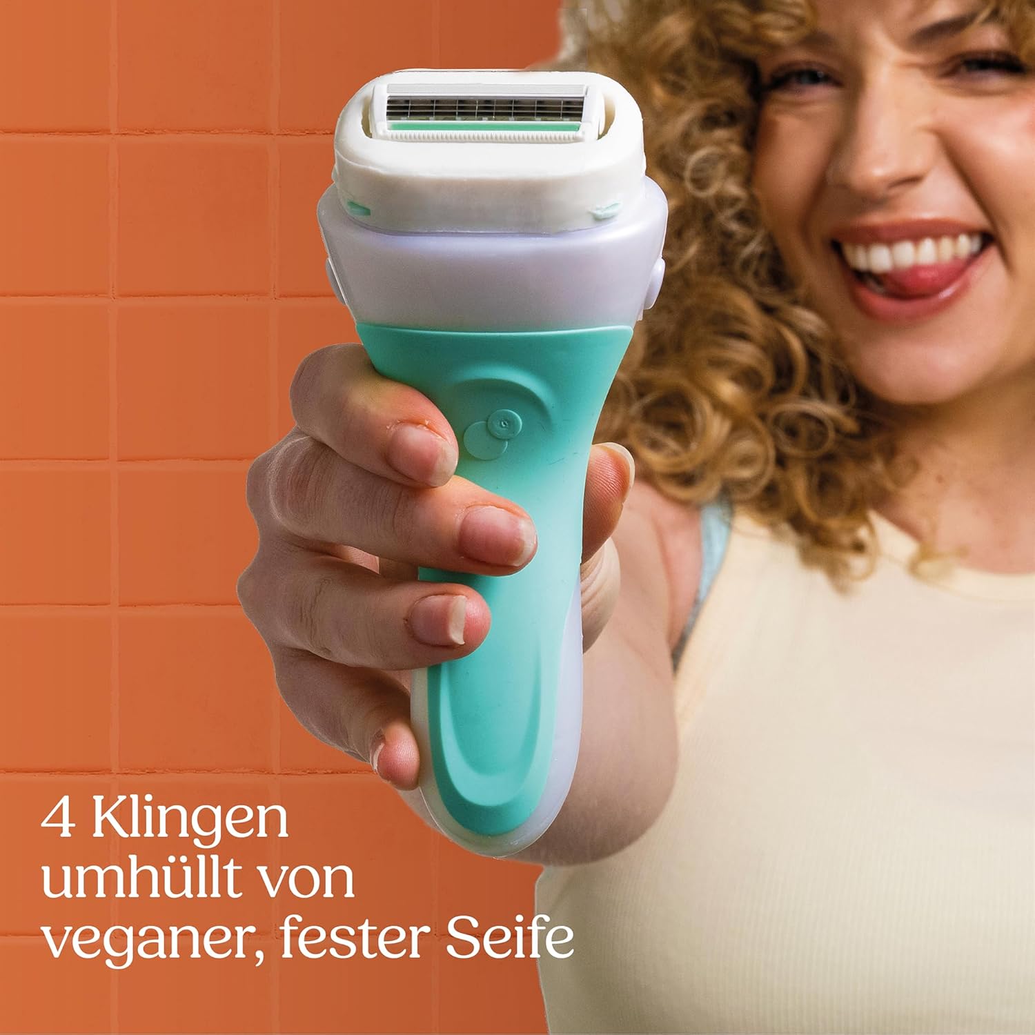 Wilkinson Sword Intuition 2-in-1 Soap & Shave Damenrasierer für empfindliche Haut, Rasiergriff und 1 Ersatzklinge – Bild 3