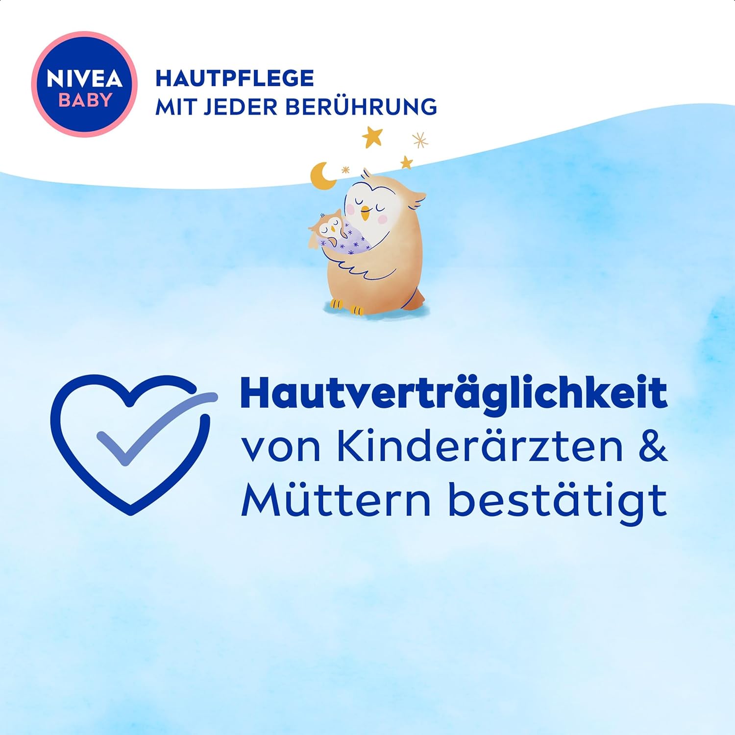 Nivea Baby Gute Nacht Lotion, Bodylotion pflegt zarte Babyhaut mit Mandelöl, Vitamin E, C und B5, vegane Babylotion mit hypoallergener Formel ohne Parabene und Mikroplastik (200 ml) – Bild 7