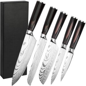 Messerset 5-teilig, Küchenmesserse...