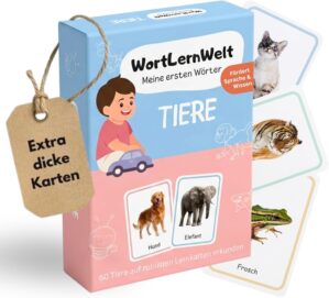 Kinder-Tiere-Karteikarten – beson...