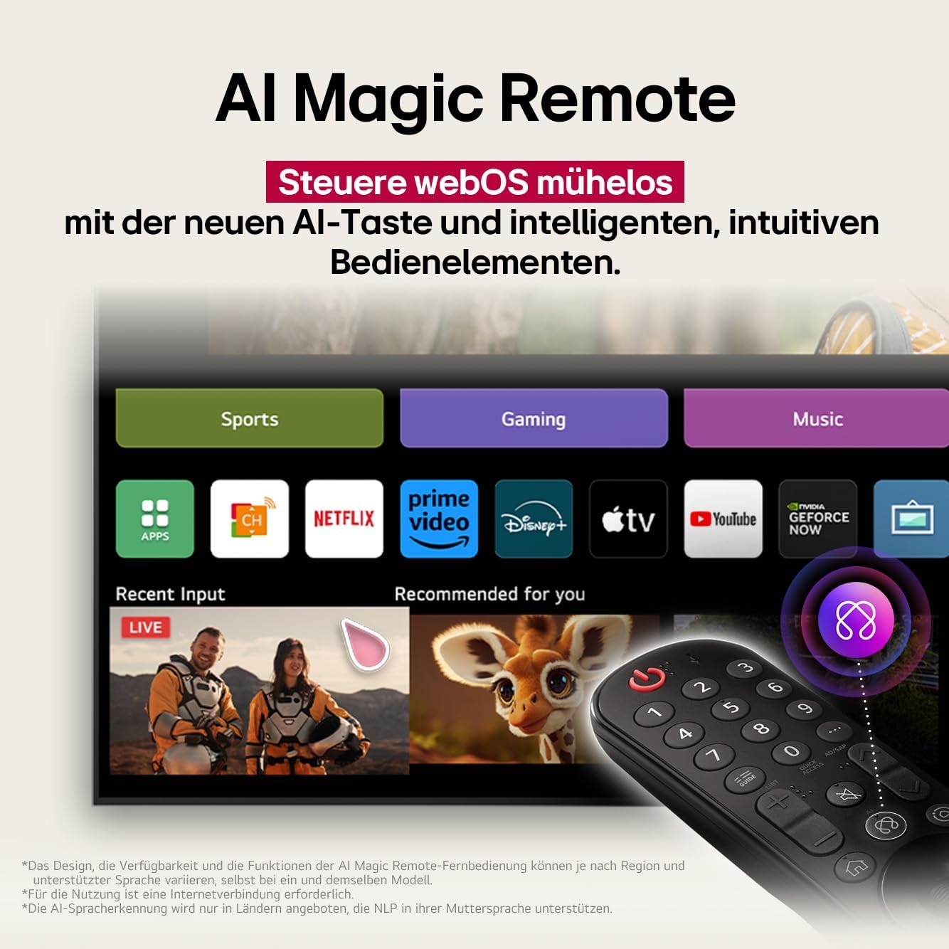 LG OLED65C5ELB, 65 Zoll (165 cm), 4K OLED evo AI TV, α9 Gen8 Prozessor, webOS 25, 120 Hz (VRR bis zu 144 Hz), Modelljahr 2025 – Bild 11