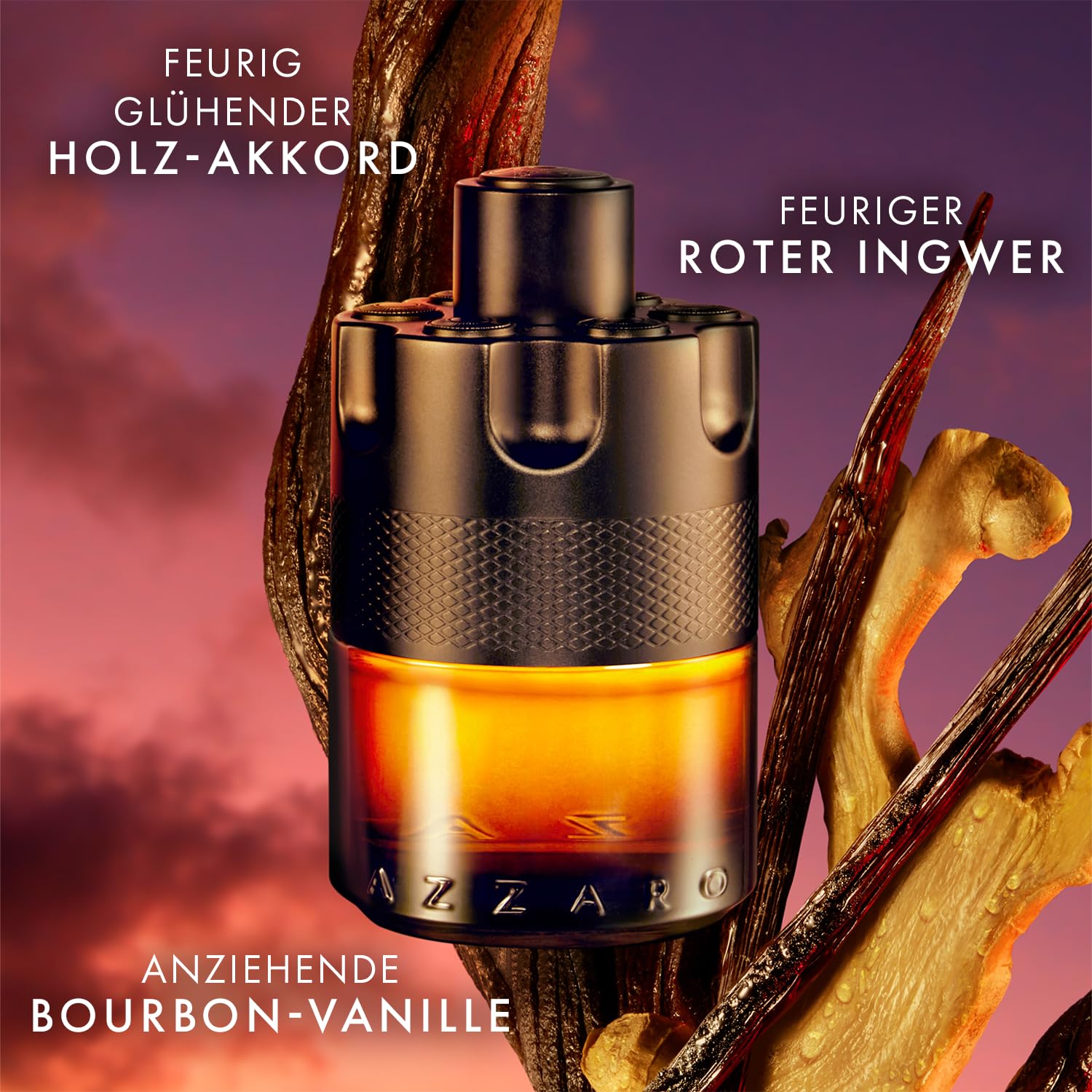 Azzaro The Most Wanted Parfum, intensiver und würziger Herrenduft, verführerisches Parfüm für Herren, anhaltendes Männer Parfüm für selbstbewusste Auftritte – Bild 2