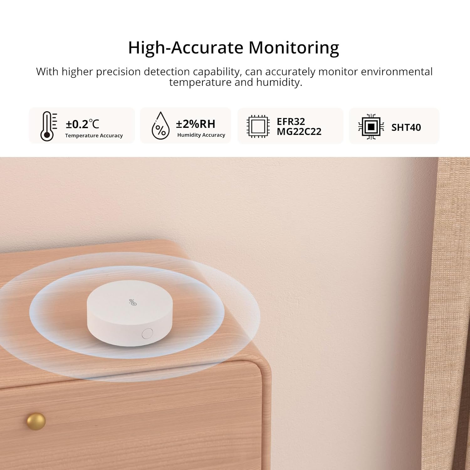 SONOFF SNZB-02P Zigbee-Temperatur- und Luftfeuchtigkeitssensor, intelligentes Thermometer-Hygrometer mit Komfortalarm, Zigbee-Temperatursensor kompatibel mit Alexa/Google Home/HA/IFTTT, Zigbee-Hub erforderlich – Bild 4