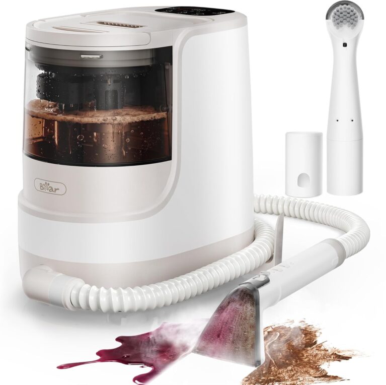 Bear Polsterreinigergerät, Nasssauger Polsterreiniger mit Dampffunktion, 1700W Waschsauger Polsterreiniger, Teppichreiniger, Waschsauger mit Heißwasser, Dampf und
