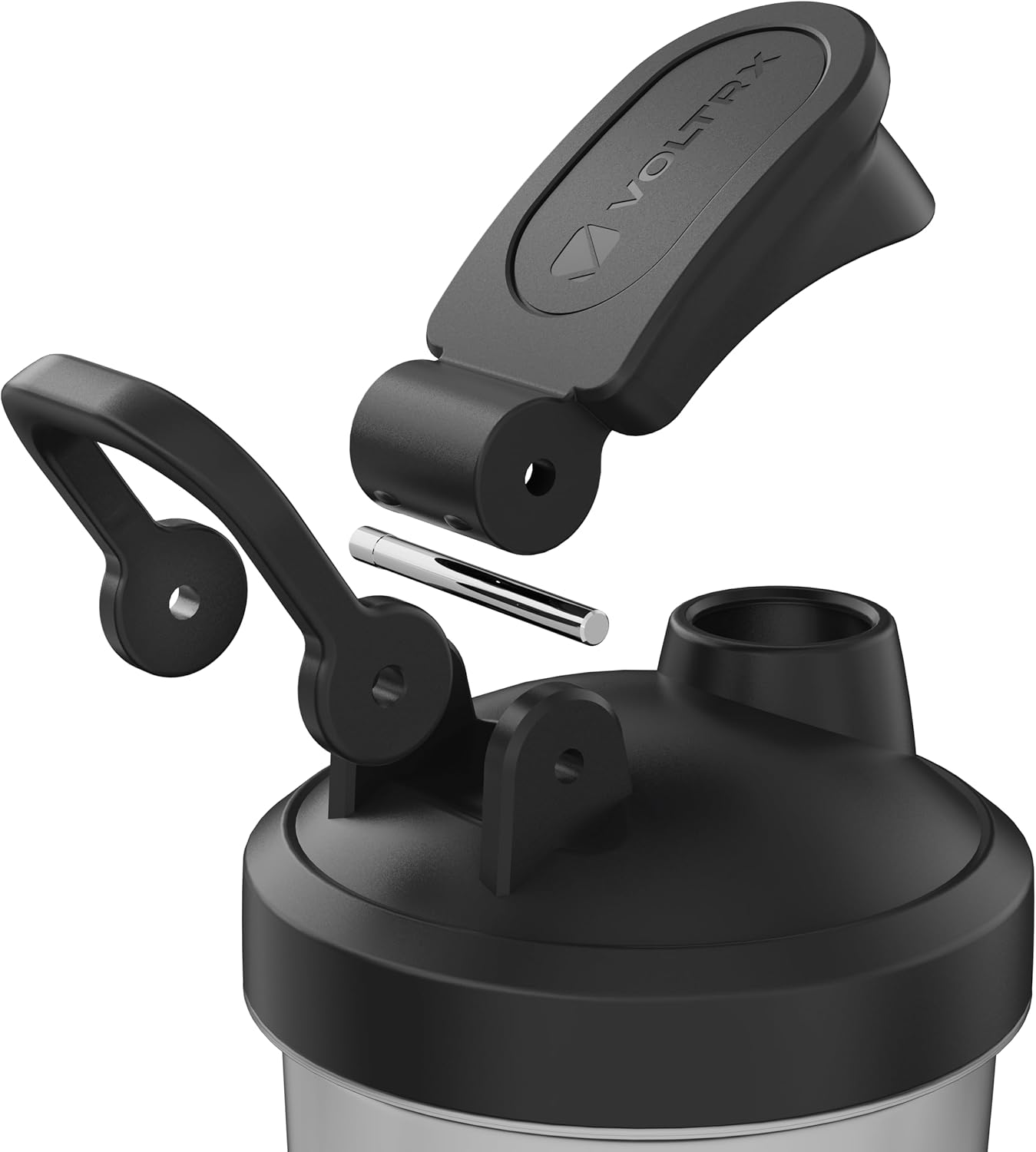 VOLTRX Protein-Shaker-Flasche, Titanus USB C wiederaufladbarer elektrischer Protein-Shake-Mixer, Shaker-Becher für Protein-Shakes und Mahlzeitenersatz-Shakes, BPA-frei, 710 ml – Bild 9