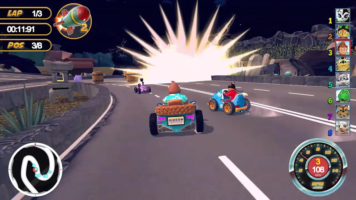 ANIMAL KART RACER 2 - Familien Rennspiel für PS4 – Bild 5