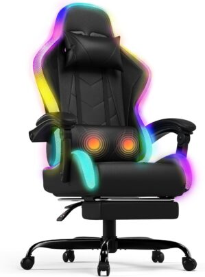 Devoko LED-Gaming-Stuhl – Ergonom...