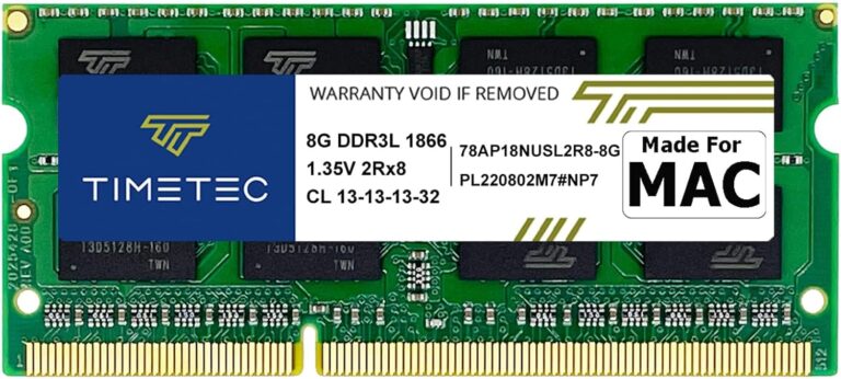 Timetec Hynix IC 8 GB DDR3L 1866 MHz PC3-14900 SODIMM Speicher-Upgrade für iMac 17,1 mit Retina 5K Display (27 Zoll Ende 2015) A1419 (EMC 2834) MK462LL/A, MK472LL/A, MK482LL/A (8 GB)
