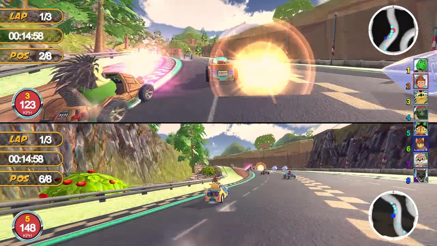 ANIMAL KART RACER 2 - Familien Rennspiel für PS4 – Bild 6