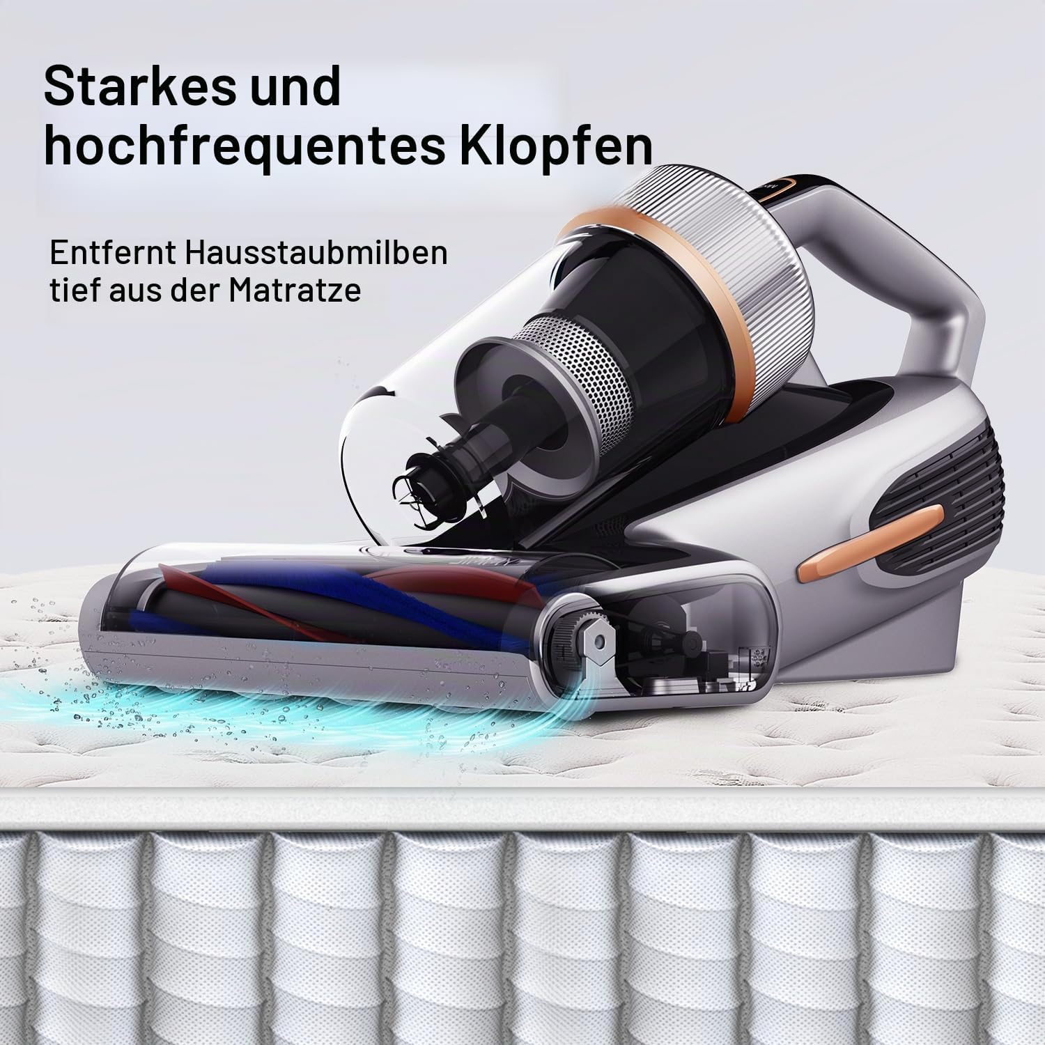 Jimmy BX7 Pro Milbenstaubsauger, 700 W, leistungsstarker Matratzenreiniger mit UV-C-Licht, Hausstaubmilbensensor, Ultraschallfunktion, 16 Kpa Saughandstaubsauger für Matratze, Sofa, Bett – Bild 2