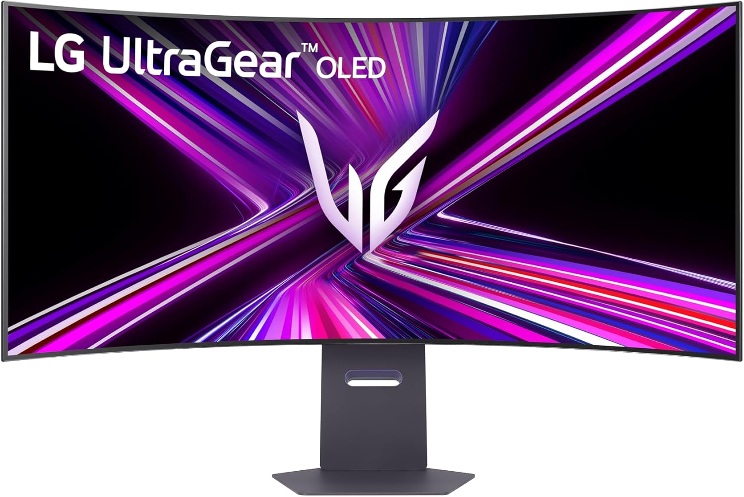 LG Ultragear 45GX950A-B.AEU (45 Zoll) 21:9 gebogener 800R 5K2K OLED-Gaming-Monitor, 165 Hz/330 Hz, AMD FreeSync Premium Pro, DisplayHDR True Black 400, 2X HDMI 2.1, Schwarz – Bild 2