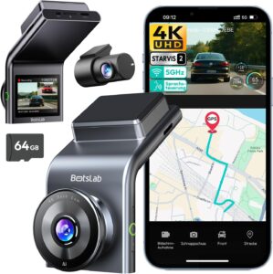 BOTSLAB 4K Dashcam für Auto vorne ...